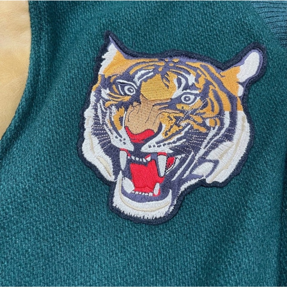 Ralph Lauren Green and Tan Varsity Jacket with beanie - Picture 4 of 8